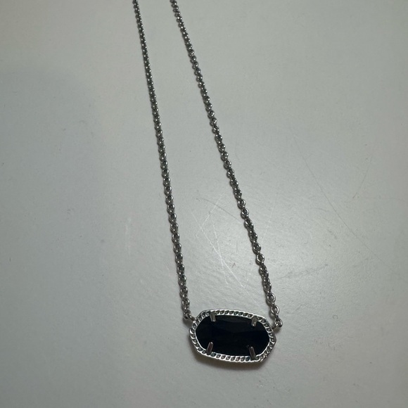 Kendra Scott Elisa Necklace in Rhodium Black - Picture 2 of 5